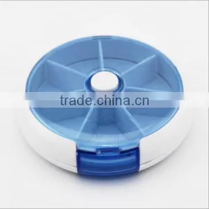 Custom Round 7 Compartment Plastic Medicine Storage Pill Box,custom Practical Plastic Seven Days Pill Box,plastic Pill Box thumbnail-4