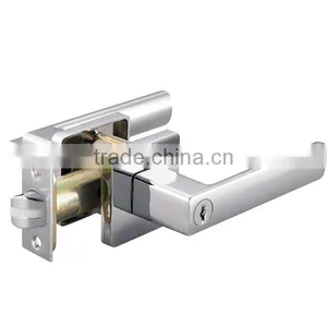 Whole Sale Stainless Steel Square Lever Handle Door Lock for Hotel and Home thumbnail-1