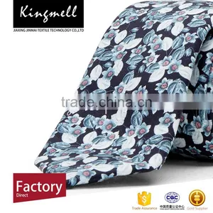 Custom Flowers Digital Printed Male Cotton Neck Tie thumbnail-3