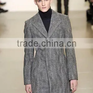 100% Cashmere Wool Polyester Coats Mens thumbnail-1