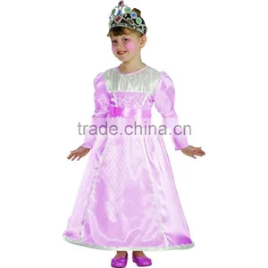 Pink Princess Party Dress For 2-12 Years Old Girls Royal Queen Fancy Dress Costumes thumbnail-1