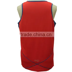 Black Sleeveless Blank Basketball Jersey thumbnail-3