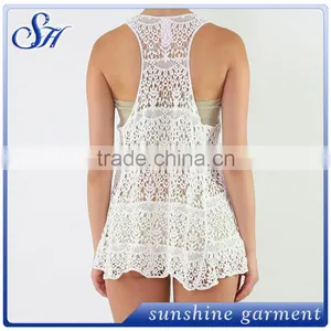 Chemical Lace Tank Top Colorful Lace Top thumbnail-2