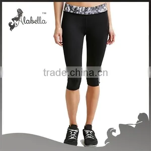 Ladies Capri Trousers With Printed Fabric Ladies Trousers Designs thumbnail-1