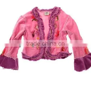 Beetlejuice Purple Pink Bows Flare Ruffle Velvet Velour Bolero Jacket thumbnail-1