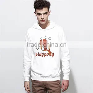 White Print 100% Fleece Polyester Hoodies Wholesale Lightweight Hoodie thumbnail-1