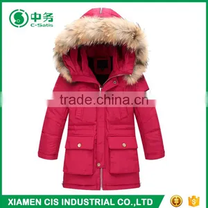 New Style Hooded Thick Warm Korea Fashion Childrens Long Winter Coat thumbnail-3