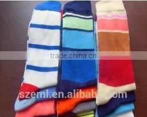 Long Men Cotton Stripe Soccer Socks thumbnail-1