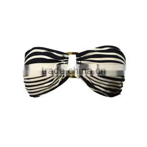 Cheap Stripe Printing Sexy Women Metallic Bikini Swimwear Wholesale thumbnail-2