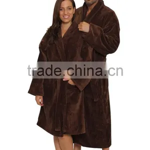 Velour Shawl Bathrobe,hotel Bathrobe,cotton Bathrobe for Promotion thumbnail-2