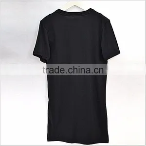 New Fashion 100% Cotton Hip Hop Men's Longline T SHIRT Short Sleeve Men T-SHIRT Tall Tshirt New Arrival Mens TOP TEE SHIRTS thumbnail-4