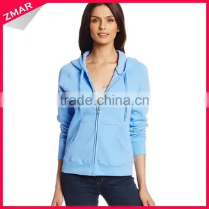 Custom Design Zipper Sweater Shirt Wholesale Blank Women Zip Sports Hoodie thumbnail-1