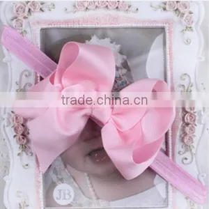 2014 Hot Sale Newest Styles Elastic Baby Girl Bowknot Headband Cute Baby Girl Headband 12 Colors Lower Price Wholesale thumbnail-4