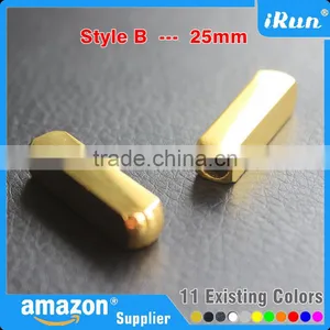 Metal Gold or Silver and 11 Colours Else Shoe Lace Tips Aglets to Repair or Shorten Laces - 25mm Mixed Color Yeezy Lace Aglets thumbnail-2