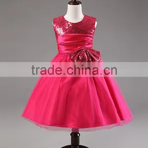 2015 New Flowers Dress For Girls For Wedding and Party Summer Baby Clothes Princess Party Kids Dresses For Girl Infant Costume thumbnail-2