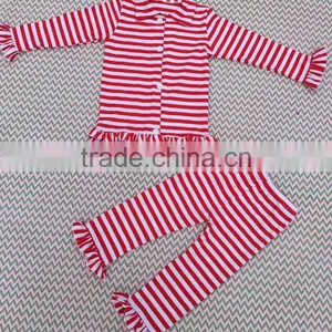 New Christmas Hot Sale Fashion Leisure Wear Cotton Baby Pajamas Knit Cotton Children Sleepwear Mommy And Me Pajamas QL-260 thumbnail-1