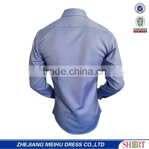 2017 Men's Casual Striped Roll Collar Shirts Wholesale Good Quitly thumbnail-3