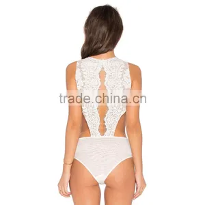 Women Lace Up Sexy Latex Nylon Catsuits thumbnail-4