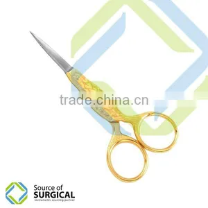 Manicure Pedicure Instruments Gold Coated Nail Cuticle Scissor B-NCS-39 thumbnail-1