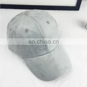 Wholesale Custom Suede Baseball Cap Hats thumbnail-2