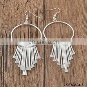 Lady Fashion Earring Fringe Gold Earrings Statement Earring thumbnail-1