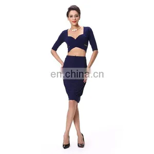 2018 Fashion Wholesale Hot Design Two Pieces Ladies Clothes thumbnail-2
