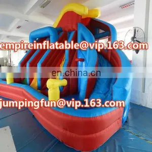OEM ODM Medium Sized Inflatable Pvc Slide Inflatable Wet or Dry Slide ID-SLM055 thumbnail-1