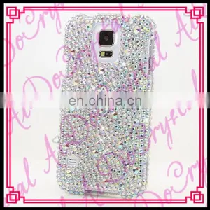 Aidocrystal Handmade Fashion Rhinestone Bling Bling Glitter ab Color Crystal Phone Case for Samsung Galaxy Note 5 thumbnail-1