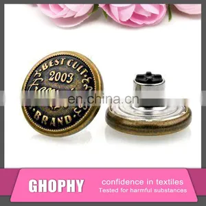 Hot Sale Metal Jean Jacket Tack Buttons thumbnail-1