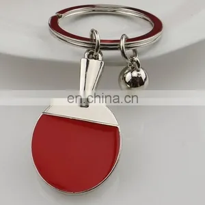 OEM Hot Sale Amazing Zinc Alloy Table Tennis Keychain thumbnail-4
