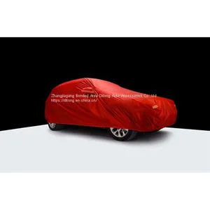 Red Color 190T Polyester SUV Waterproof Car Covers thumbnail-2