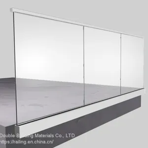 Balcony Glass Railing With U Channel thumbnail-4