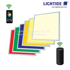 CE Approved Smart RGBW+CCT Changing LED Panel Lights With Bluetooth & WIFI Alexa Speaker Control, 200-240vac, 20W thumbnail-2