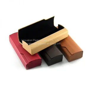 Handcrafted Unisex Glasses Case; Wood-striated Crush-resistant Eyeglasses Case thumbnail-1