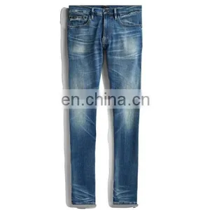Diznew Wholesale Zipper Fly 98% Cotton Fabric Jeans Trousers Plain Mens Selvedge Denim Jeans thumbnail-2