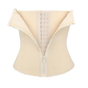 Neoprene Waist Trainer Shaper Corset Body Shaper With Zipper and Hooks thumbnail-2