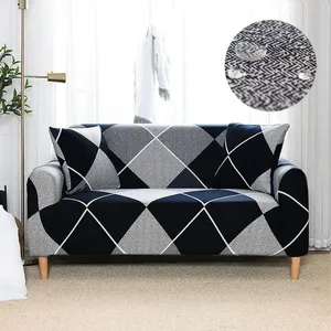 Water Repellent Geometric Printed Sofa Cover Stretch Couch Cover Sofa Slipcovers thumbnail-4