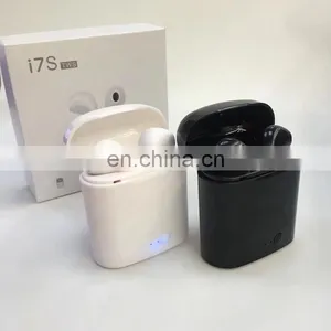 Cheaper and Good Quality i7 I7s Tws Wireless Earbuds With Logo Earphones BT5.0 Black White for Smart Phone Tablet thumbnail-4
