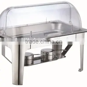 Factory Price Roll Top Stainless Steel Buffet Chafing Dish for Hotel thumbnail-4