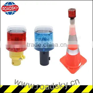 Hot Sale Portable Warning Solar Traffic Cone Light thumbnail-1