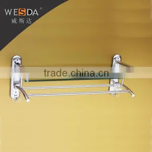 WESDA Wall Mount Stainless Steel Square Towel Rack thumbnail-1