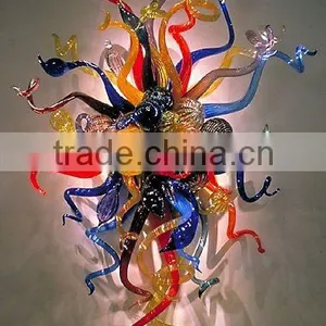 12W Art Decor Multicolor Glass Wall Mount Light Fixtures thumbnail-1