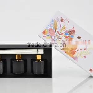 3*30ml Home Fragrance Aroma Reed Diffuser With Glass Bottle Shiny Lid SA-2024 thumbnail-1