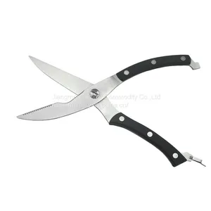 Hot Sale Heavy Duty Stainless Steel Kitchen Shears Poultry Scissors With Spring Loaded Handle thumbnail-2