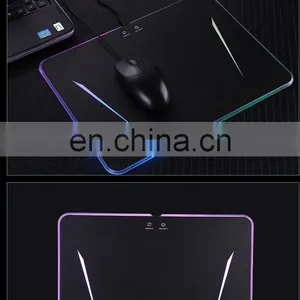 355*255*5.5mm Waterproof Mice Mat Mouse Pad Hard Surface Led Lighting Computer Gaming Rgb Mouse Pad For Game thumbnail-4