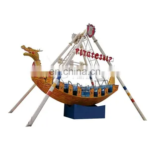 Hot Sale Outdoor Amusement Pirate Ships Mechanical Viking Boat Ship Rides for Sale thumbnail-1