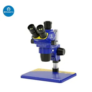 Super X-B11 6.7X-45X Trinocular Stereo Microscope Mechanic thumbnail-1