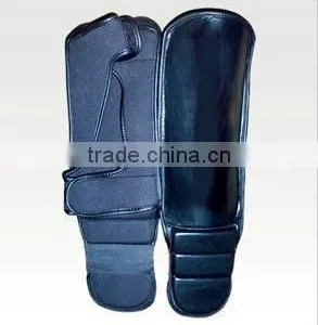 High Quality Custom Cowhide Leather Boxing Shin Guard thumbnail-1