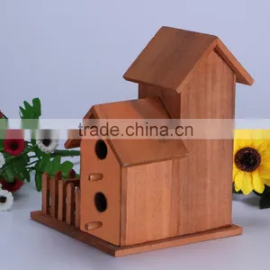 New Unfinished Handmade Christmas Wooden Bird Houses Wholesale thumbnail-4