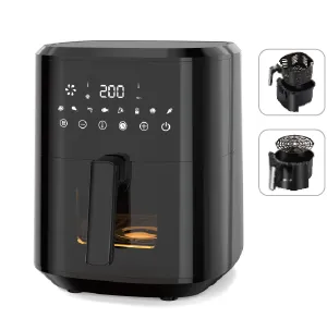 Air Fryer Visual Fully Automatic Large Capacity Intelligent Home Oil-free Oven（Wechat:13510231336） thumbnail-1